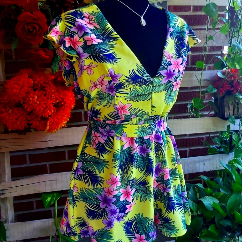 A'gaci Tropical Obsessed Romper
